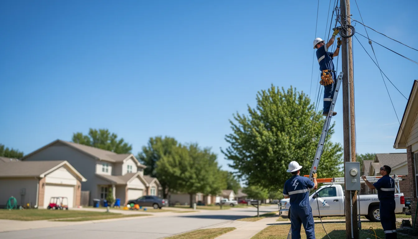 Residential electrician providing installation services in Potsdam, OH